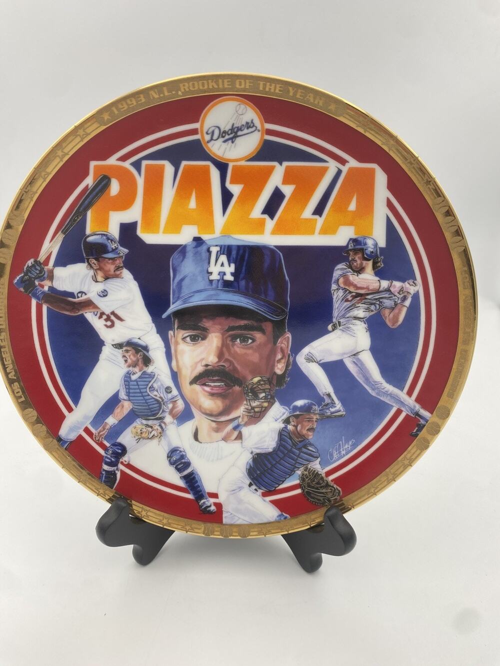 Mike Piazza - The Sports Superstar Collectors Plate Series. #749